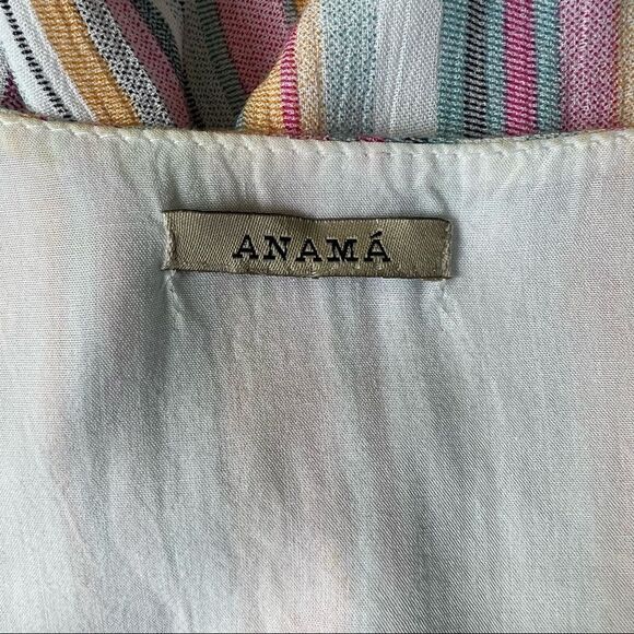 ANAMA Multicolor Striped Sleeveless Wrap Dress Size XS - Picture 7 of 7
